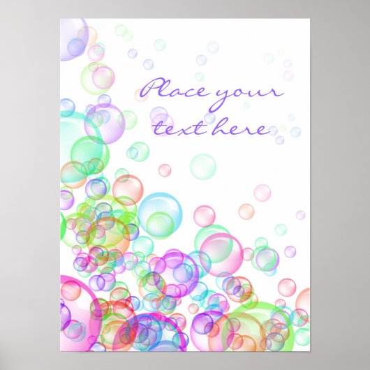 Poster Bulles de Savon (Devant)