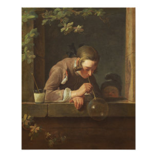 Poster Bulles de savon, C. 1733 - 34 (huile sur la toile)