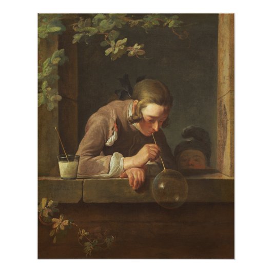 Poster Bulles de savon, c. 1733-34 (huile sur toile) (Devant)