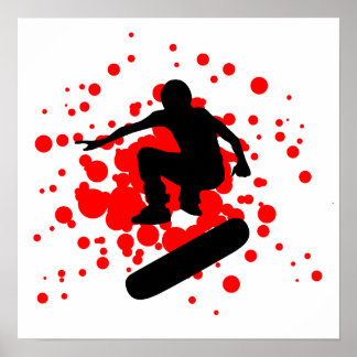 Poster bulles de skateboard