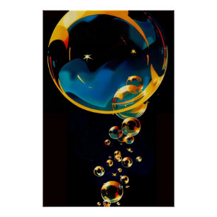 Poster Bulles éclatantes