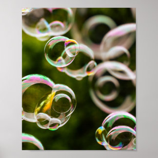 Poster bulles élégantes