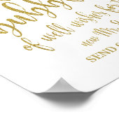 Poster Bulles Envoyer la Parties scintillant Gold 8x10 Ma (Coin)