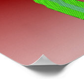 Poster Bulles et fleurs (Coin)