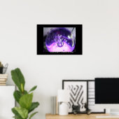 Poster Bulles Lavendar (Bureau à domicile)