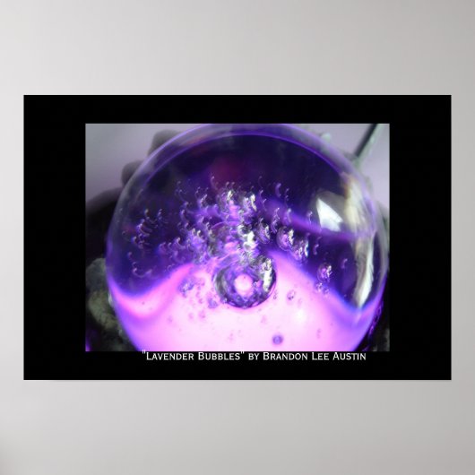 Poster Bulles Lavendar (Devant)
