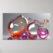 Poster Bulles lumineuses (Devant)