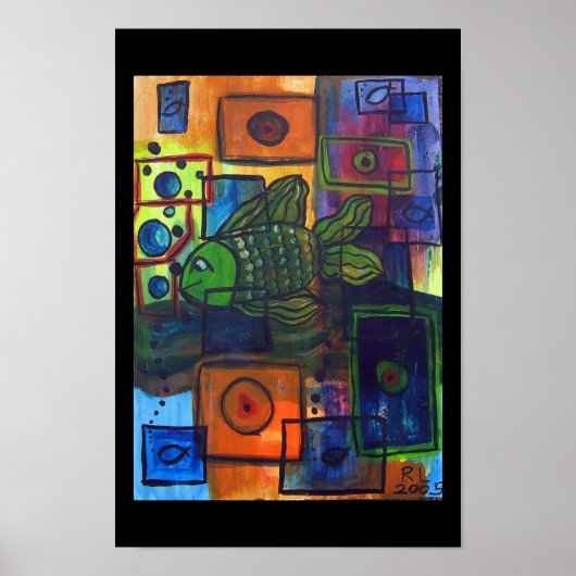 Poster bulles noires (Devant)