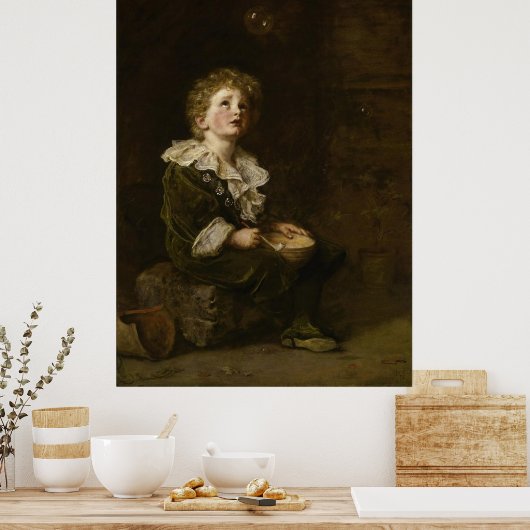 Poster Bulles par John Everett Millais (Cuisine)
