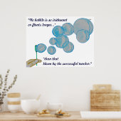 Poster Bulles soufflantes (Cuisine)