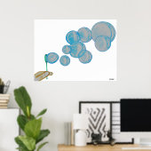 Poster Bulles soufflantes (Bureau à domicile)