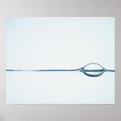 Poster Bulles sur la surface de l'eau (Devant)