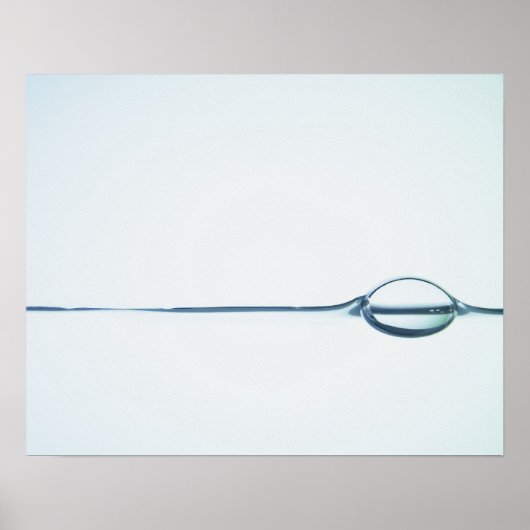 Poster Bulles sur la surface de l'eau (Devant)