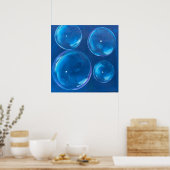 Poster Bulles Tourbillonnantes (Cuisine)