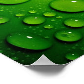 Poster Bulles vertes (Coin)