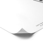 Poster Bulletin de l'Église réimprimable Modèle principal (Coin)