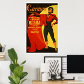 Poster Bullfighter Carmen 1939 WPA (Bureau à domicile)