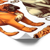 Poster Bullmastiff rétro (Coin)