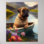 Poster Bullmastiff sur une pagaie : une aventure Pittores (Devant)