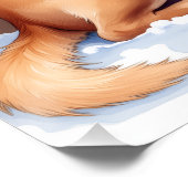 Poster Bullmastiff Winter Forest Holly Christmas Art (Coin)