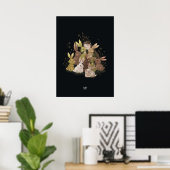 Poster BULRUSH RABBITS par Alexandra Dikaia (Bureau à domicile)