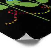 Poster Bumble Bee Avec Fleurs Soyez Amoureux (Coin)