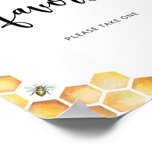 Poster Bumble bee faveurs (Coin)