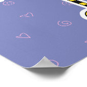 Poster Bumble Bee, fille mignonne (Coin)