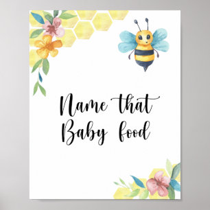 Poster Bumble bee - nom que bébé nourriture