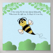 Poster Bumble Bee Nursery ou Children's (Devant)