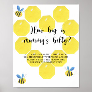 Poster Bumble bee quelle est la taille du ventre de maman