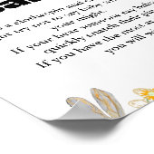 Poster Bumble Bee signe de la fête 'ne pas dire bébé' (Coin)