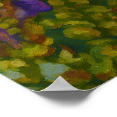 Poster Bumblebebe parmi les fleurs violettes (Coin)