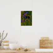 Poster Bumblebebe parmi les fleurs violettes (Cuisine)