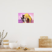 Poster Bumbleby Kiss Yang Xiao Long et Blake Belladonna (Cuisine)