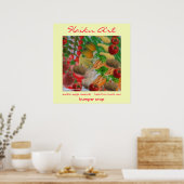 Poster Bumper Crop Haiku Art Print (Cuisine)