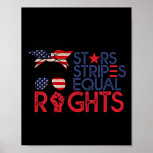 Poster Bun American Flag Pro Choice Star Stripes Equal Ri