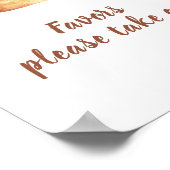 Poster Bun cannelle baby shower Faveurs (Coin)