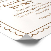 Poster Bun in the Oven Pacifier Hunt Game Sign (Coin)