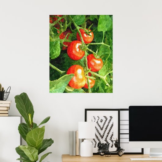 Poster Bunch de tomates (Bureau à domicile)
