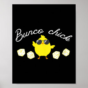 Poster Bunco Chick Easter Spring Bunco Dice