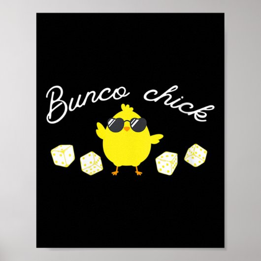 Poster Bunco Chick Easter Spring Bunco Dice (Devant)