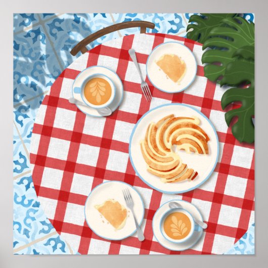 Poster Bundt Cake and Coffee for Two (Devant)