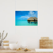 Poster Bungalow sur Bora Bora (Cuisine)