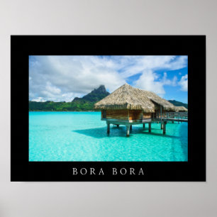 Poster Bungalow sur l'eau à Bora Bora