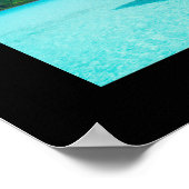 Poster Bungalow sur l'eau, Bora Bora (Coin)