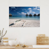 Poster Bungalows from beach Motu (Cuisine)