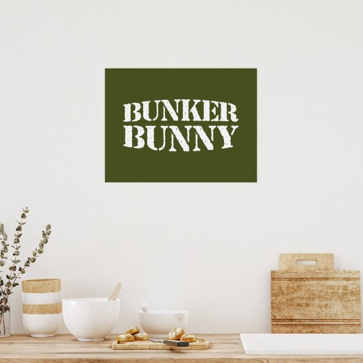 POSTER BUNKER BUNNY (Cuisine)