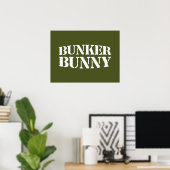 POSTER BUNKER BUNNY (Bureau à domicile)
