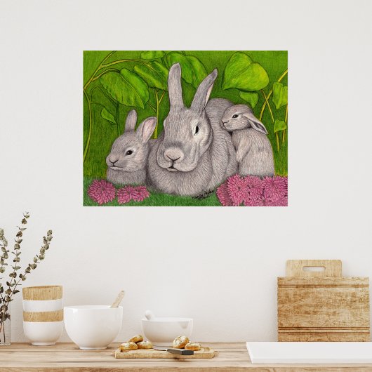 Poster Bunnies (Cuisine)